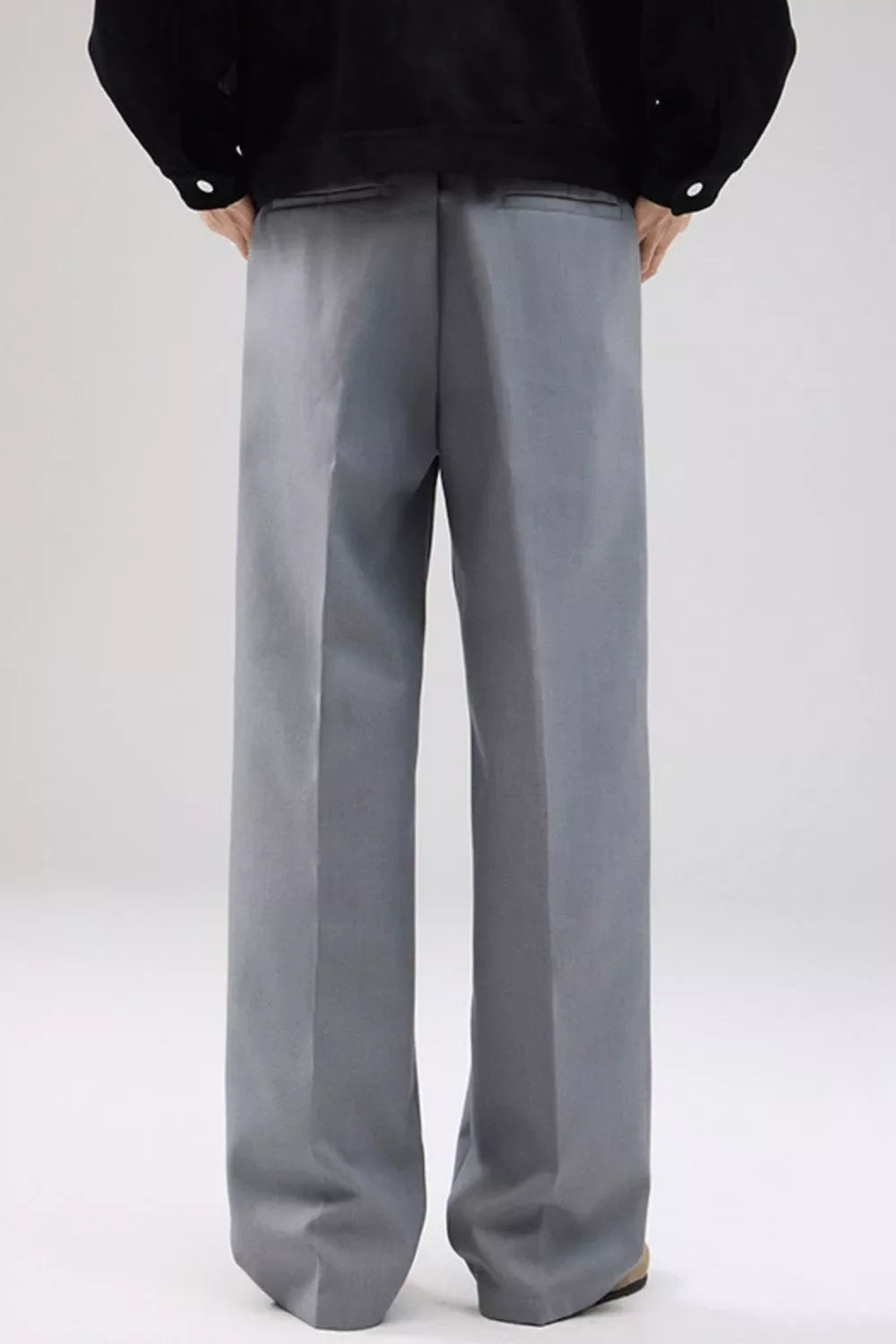 Men's Full Size Wide Leg Pleated Pants Plus Size