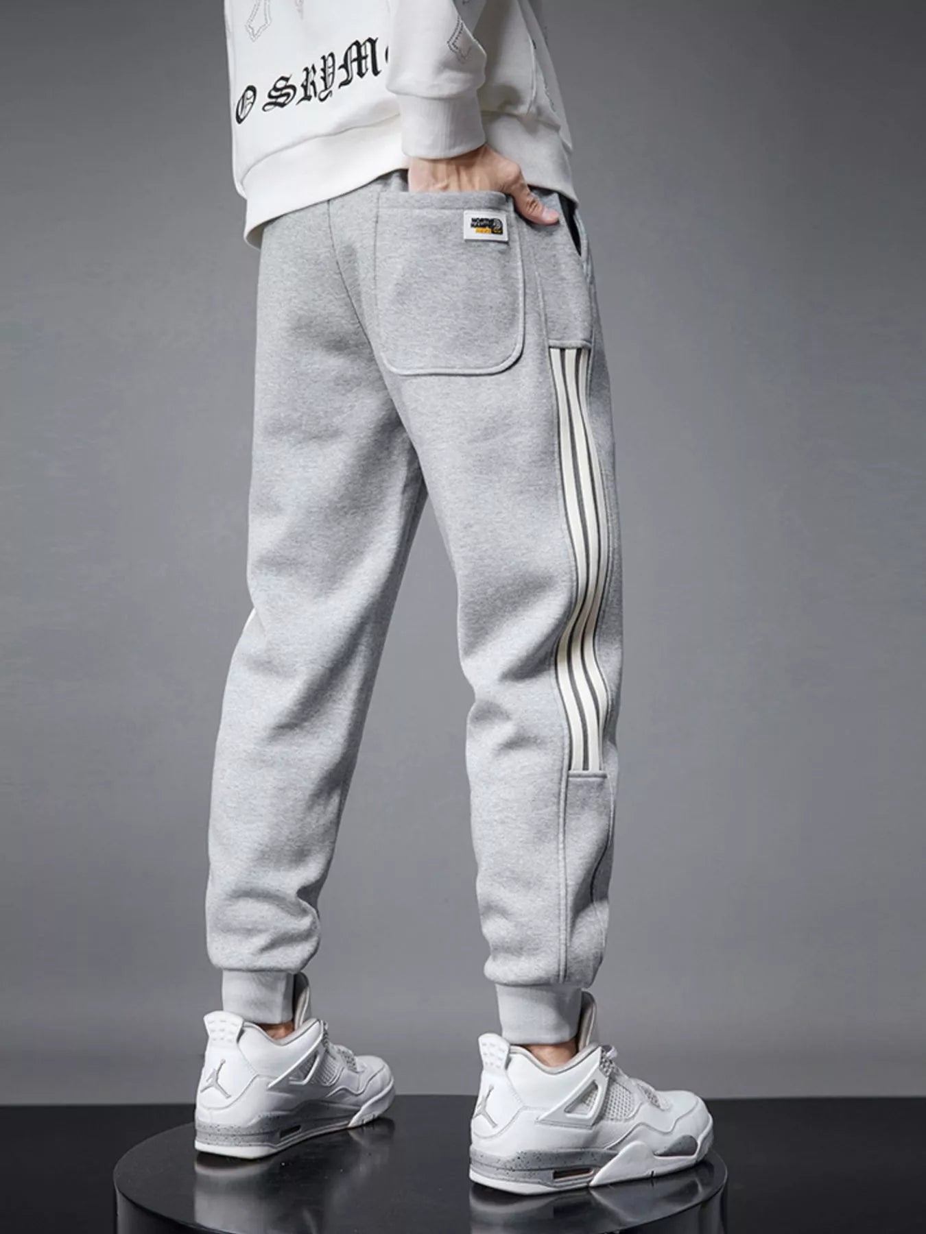 Men's Side Striped Drawstring Joggers