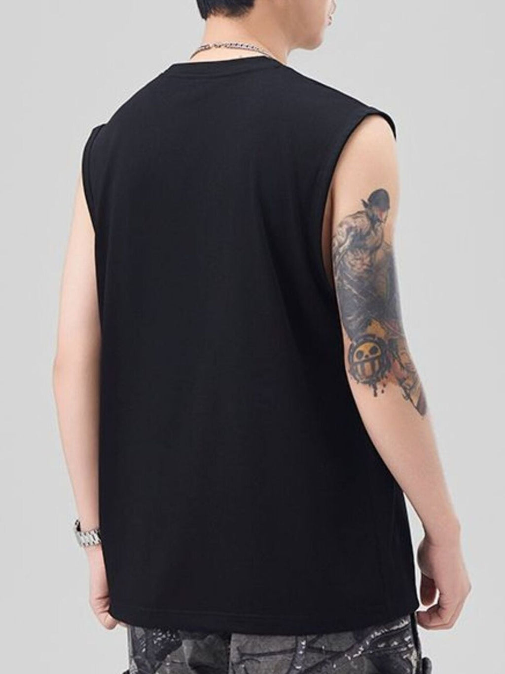 Men's Plus Size Round Neck Tank
