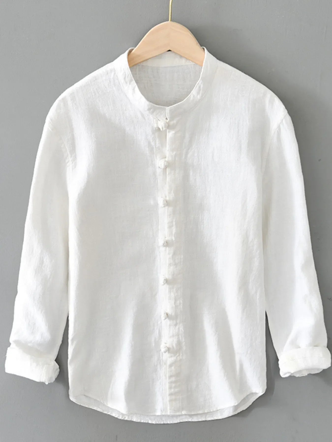 Men's Plus Size Button Up Long Sleeve Shirt