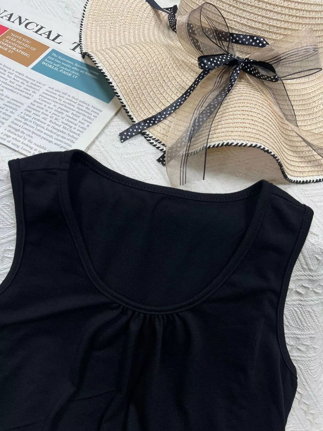 Solid Color Round Neck Tank