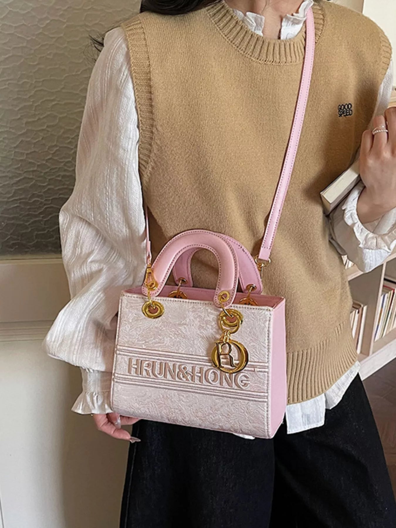 Embroidered Crossbody Bag