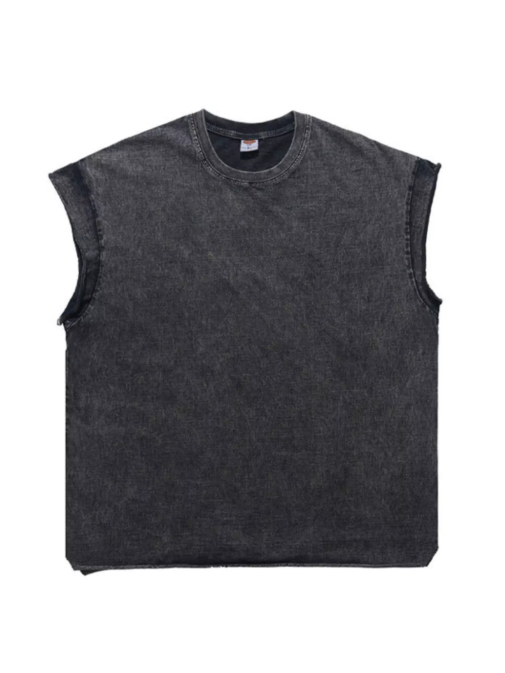 Men's Washed Round Neck Tank