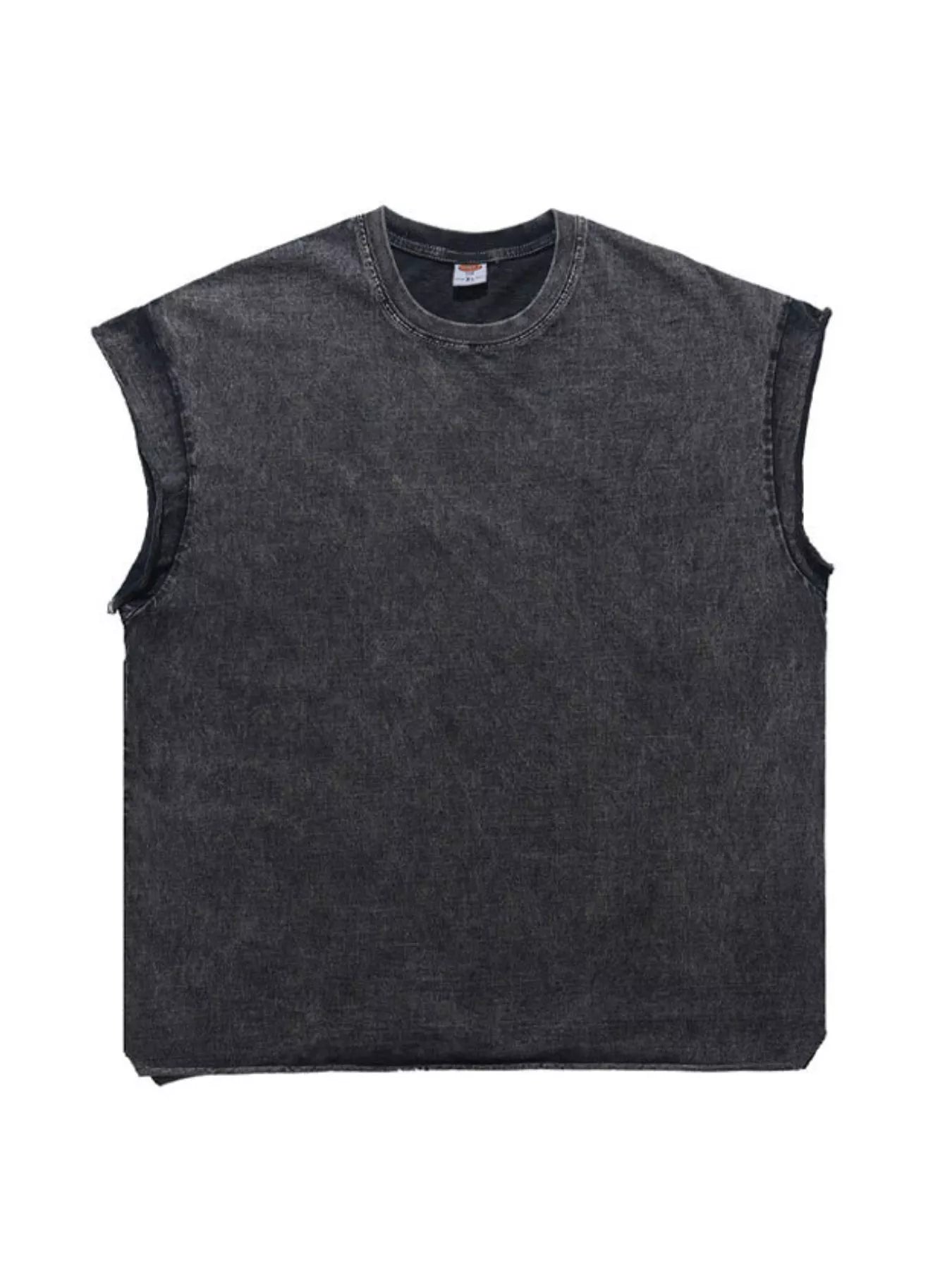 Men's Washed Round Neck Tank
