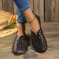 Hollow Out Breathable Casual Flat Slip-Ons