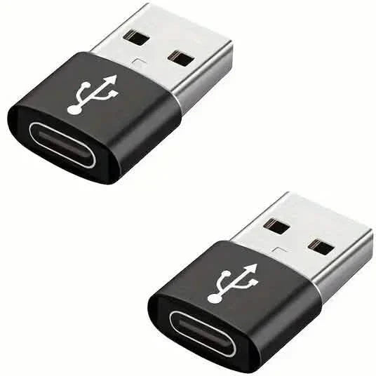 2-Pack: Mini USB to Type-C Adapters – File Transfer for Android Phones