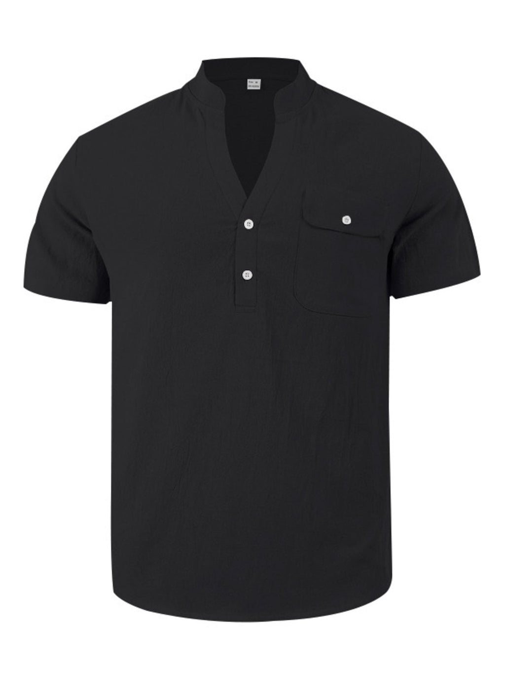 Men's Full Size Button Detail Short Sleeve Shirt Plus Size