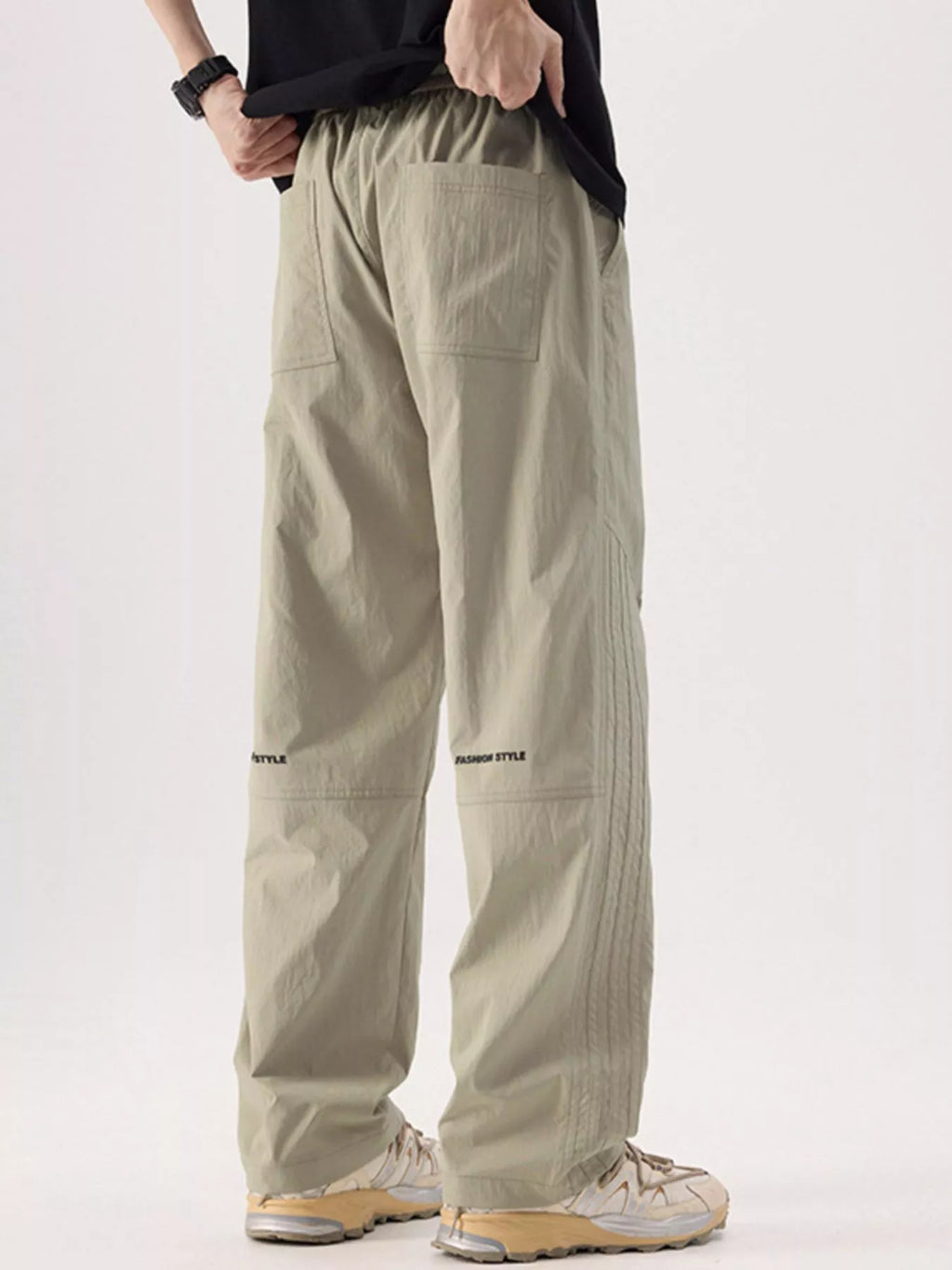 Men's Plus Size Wide Leg Pants