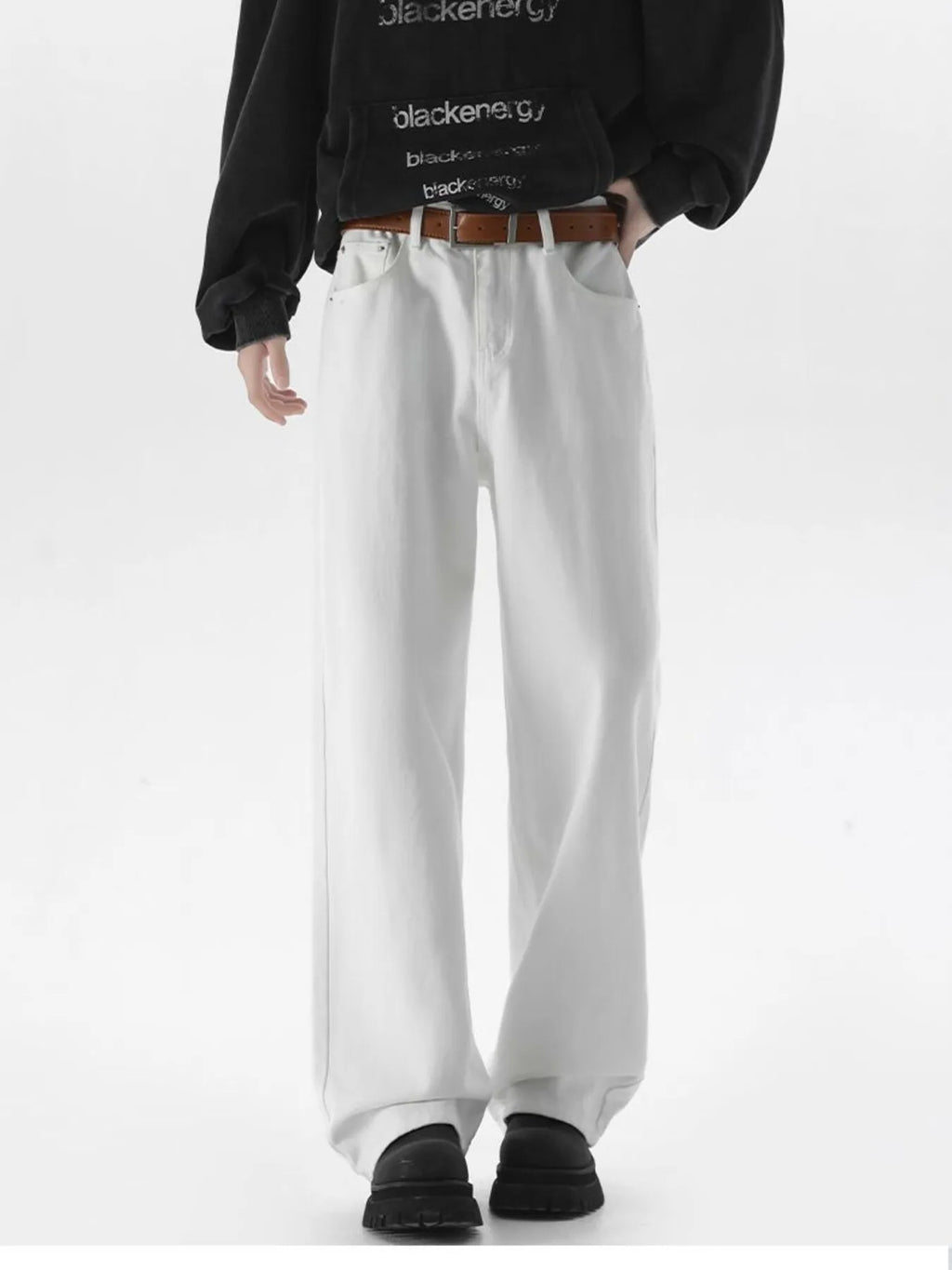 Men's Full Size Wide Leg Jeans Plus Size
