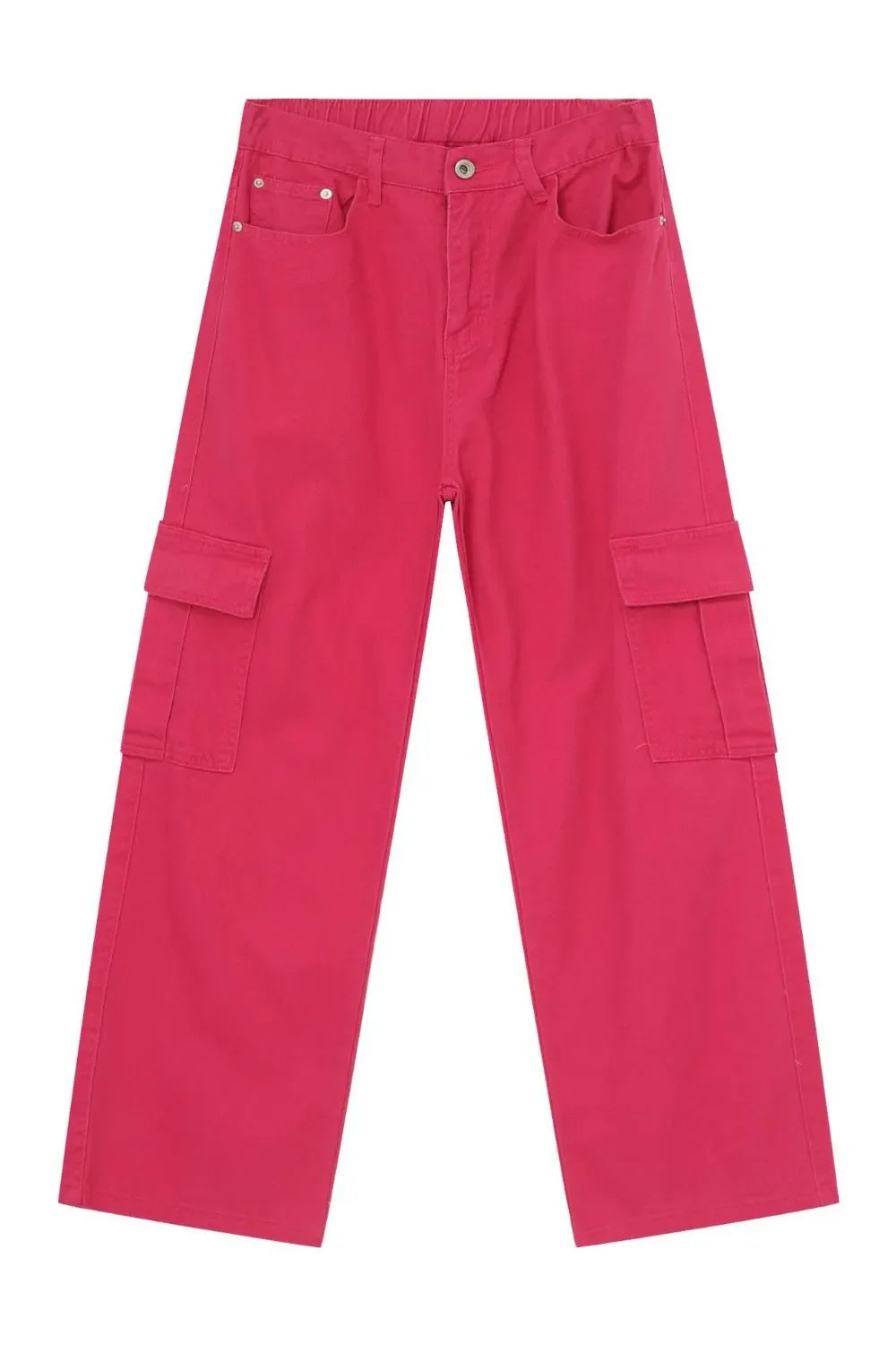 Men's Loose Jeans with Cargo Pockets