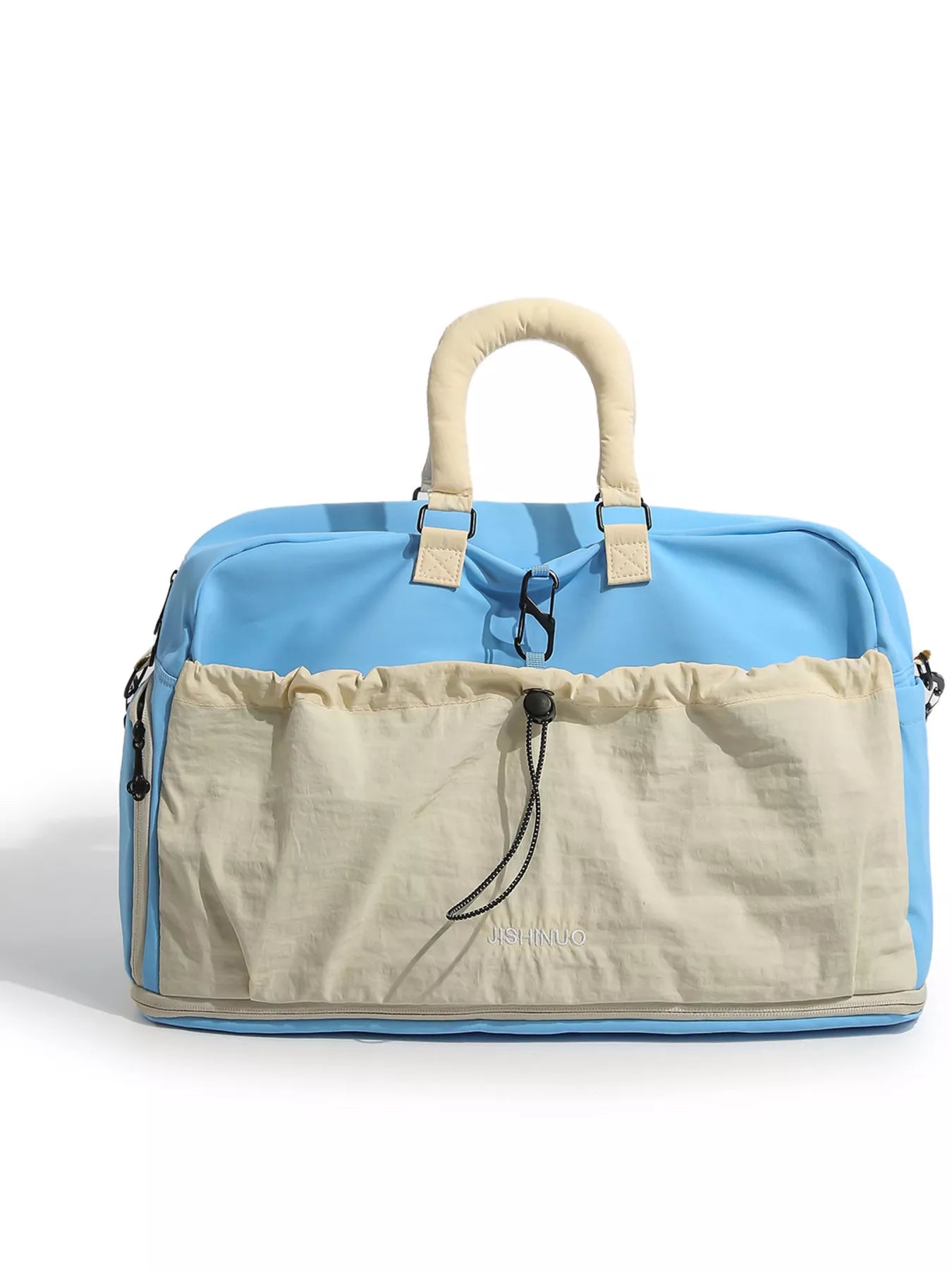 Drawstring Color Block Travel Bag