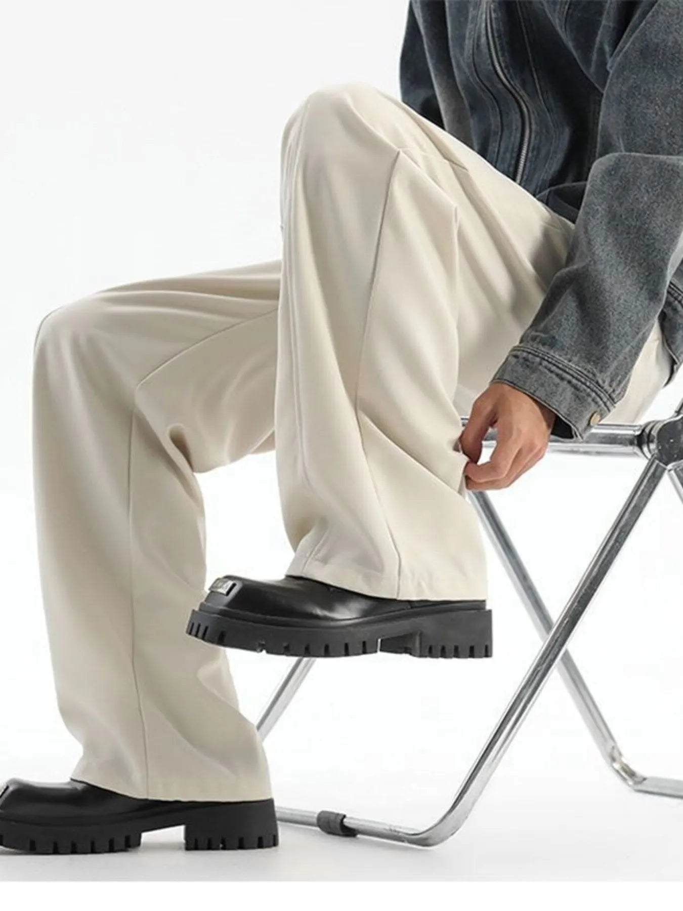 Men's Full Size Wide Leg Pants Plus Size