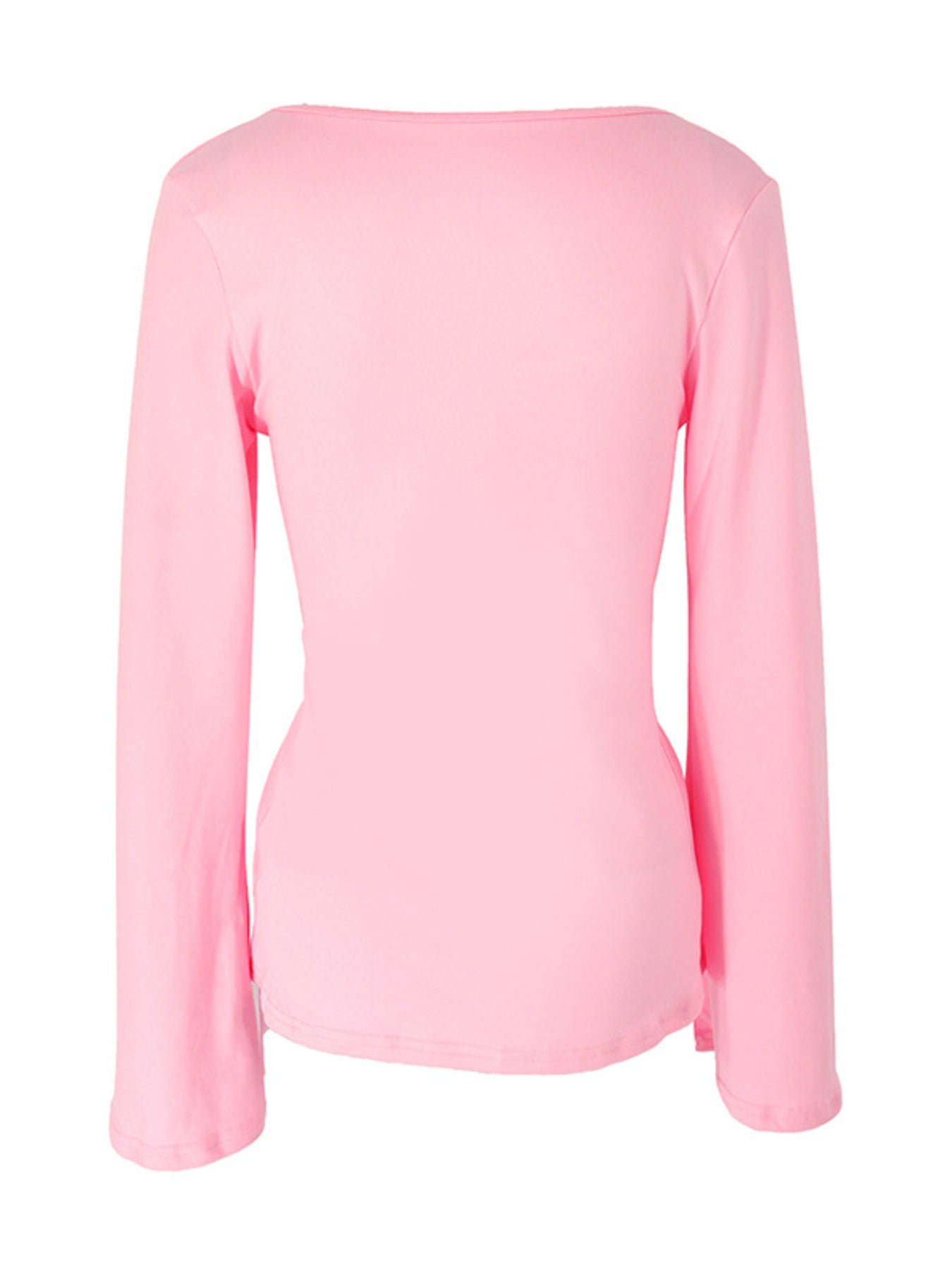 Tie-Front Long Sleeve T-Shirt