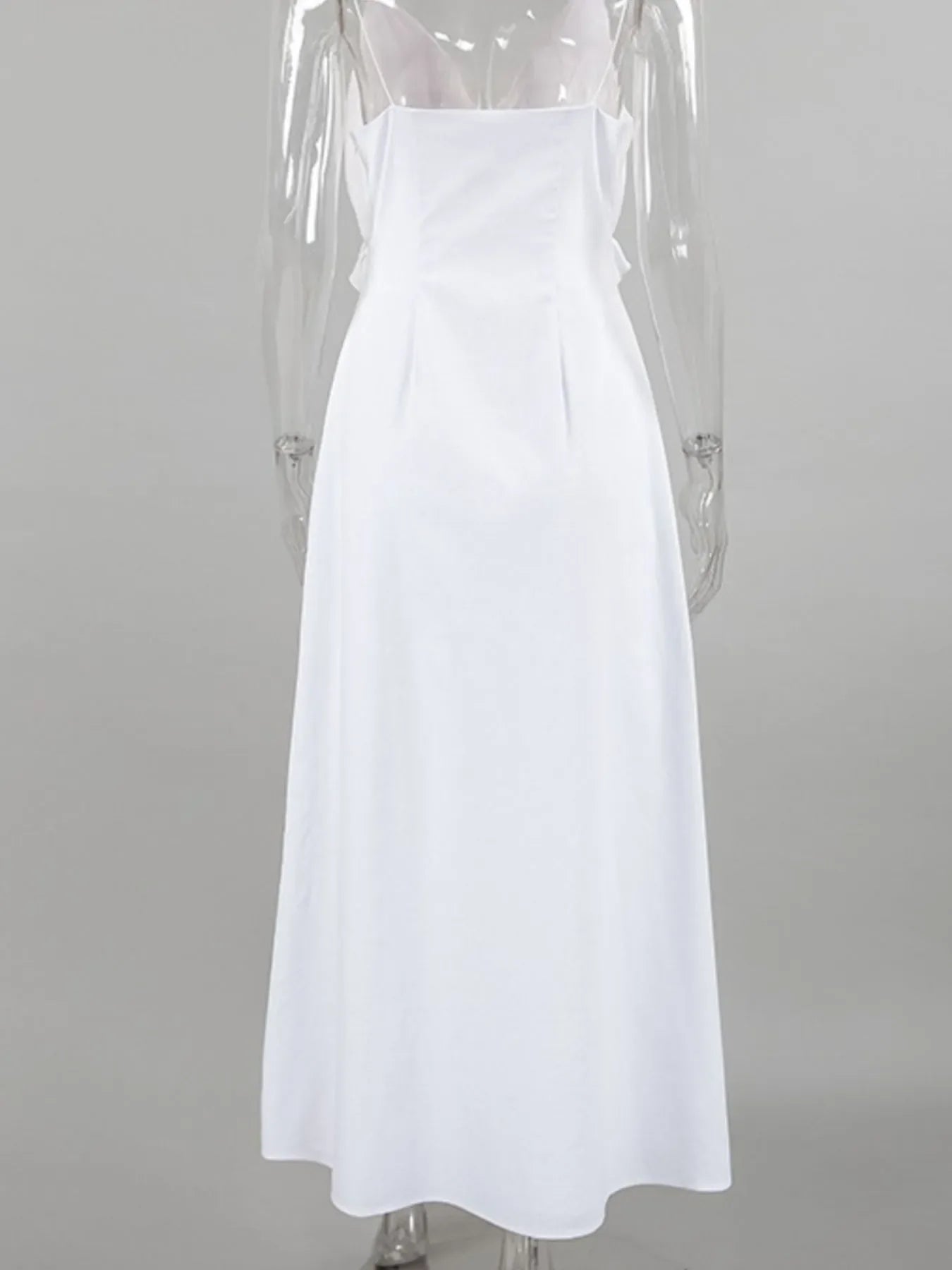 Ruffled V-Neck Maxi Dress