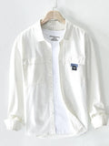 Men's Plus Size Button Up Long Sleeve Shirt