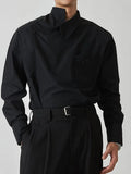 Men's Asymmetrical Long Sleeve Shirt