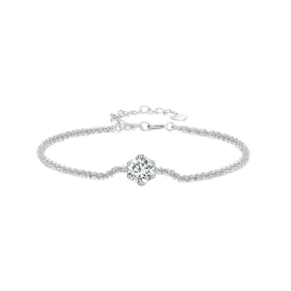 925 Sterling Silver Zircon Bracelet