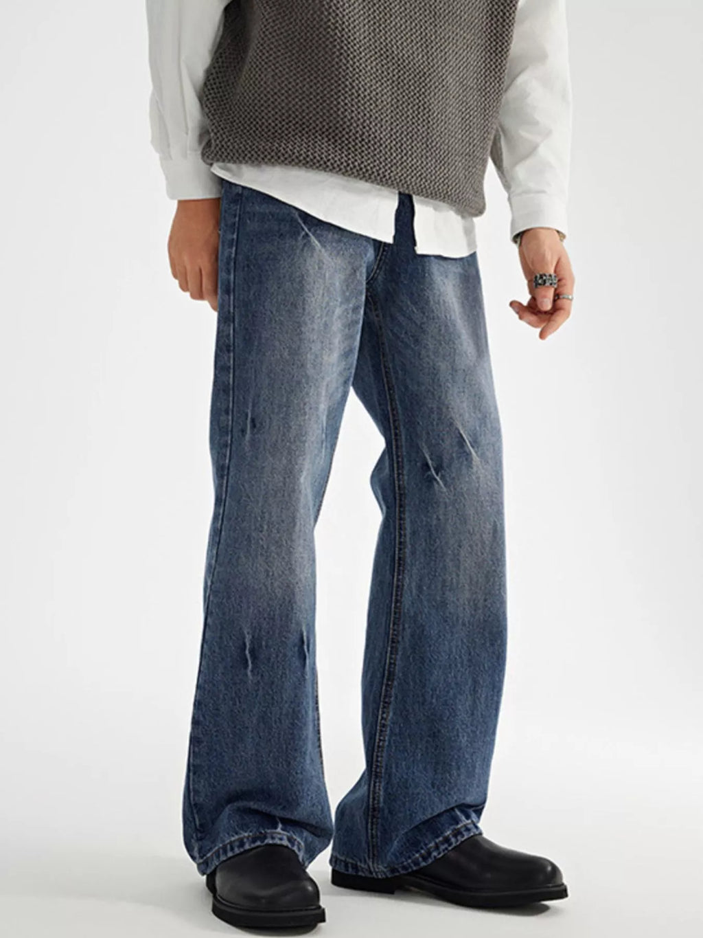 Men's Wide Leg Jeans