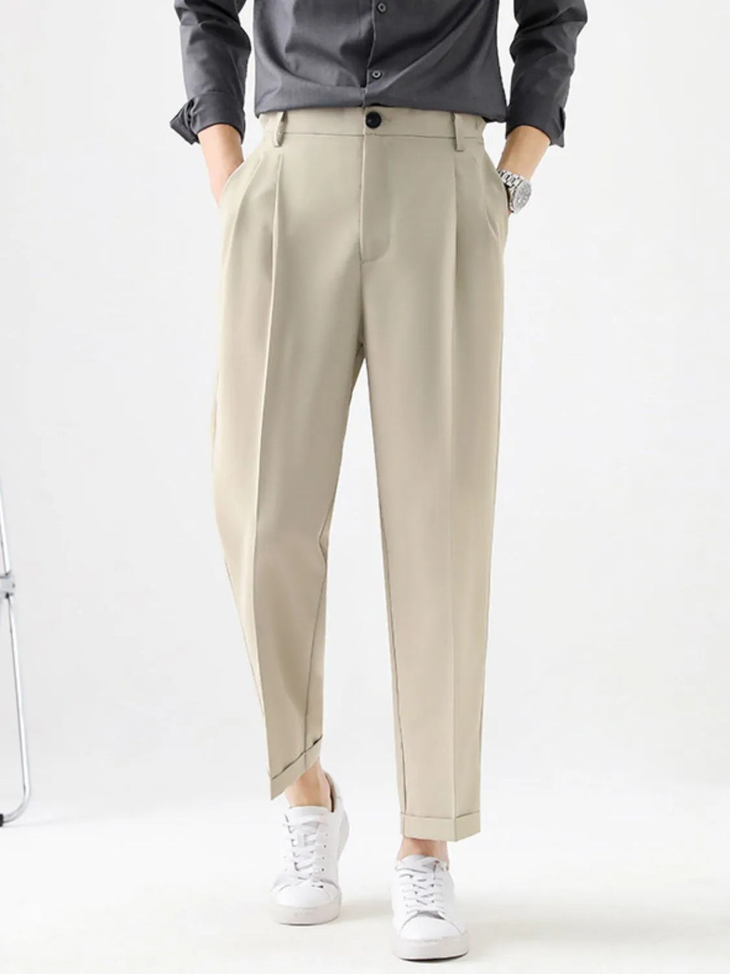 Men's Plus Size Basic style Solid Pants