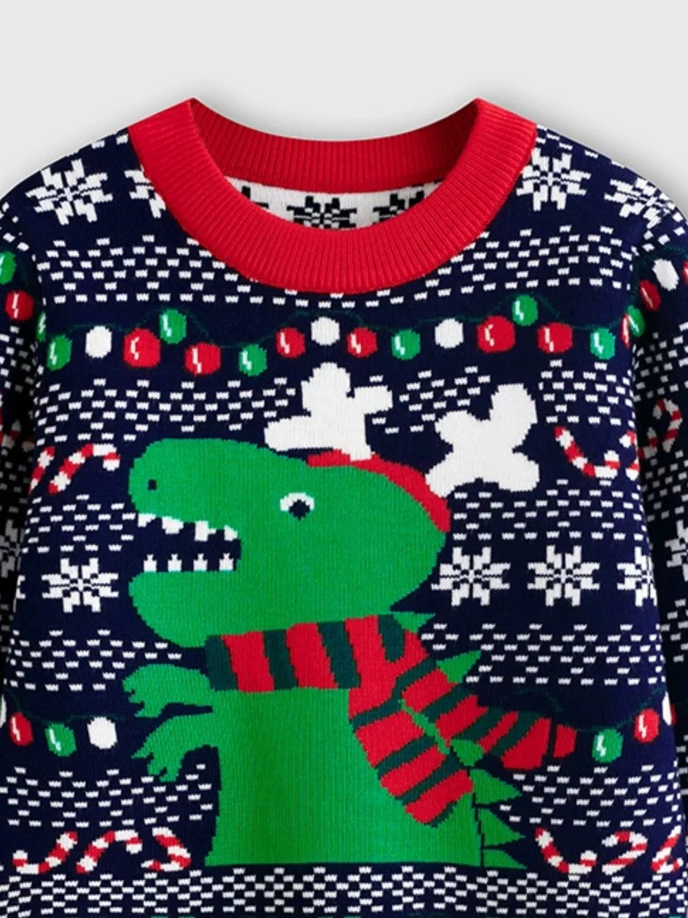 Children's Christmas Tree Round Neck Sweater
