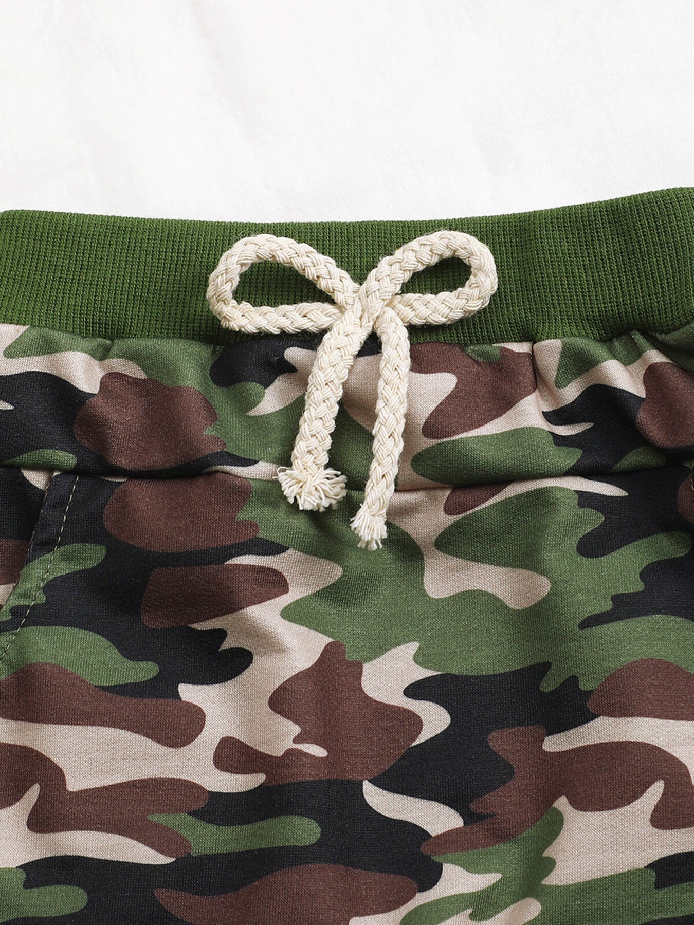 Children's Easter Bunny Camo Print T-Shirt & Shorts Set