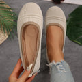 Round Toe Flat Slip-Ons