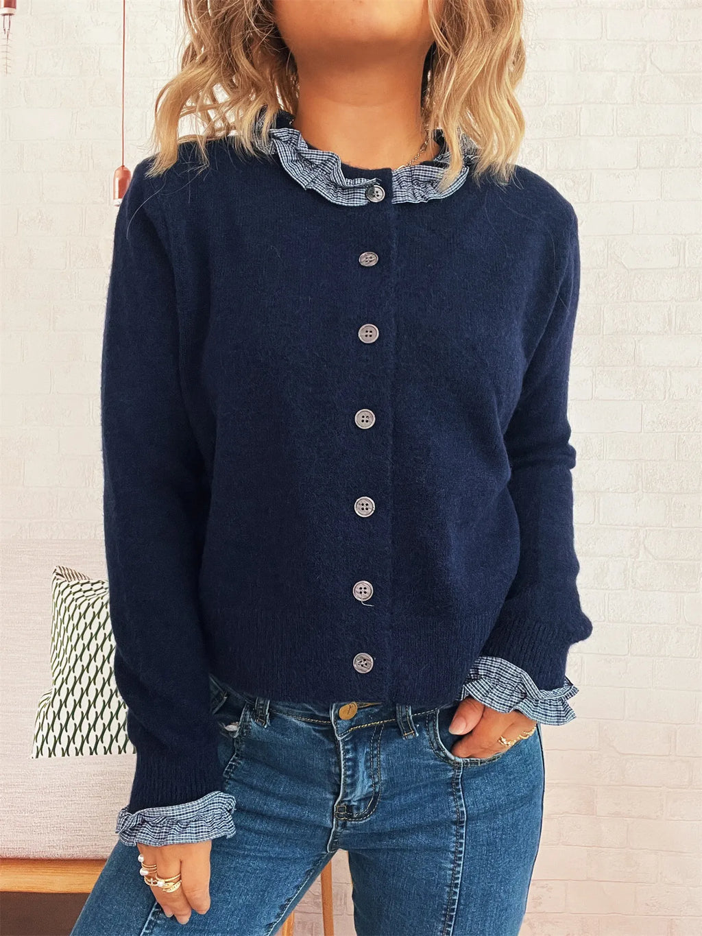 Button Up Long Sleeve Cardigan
