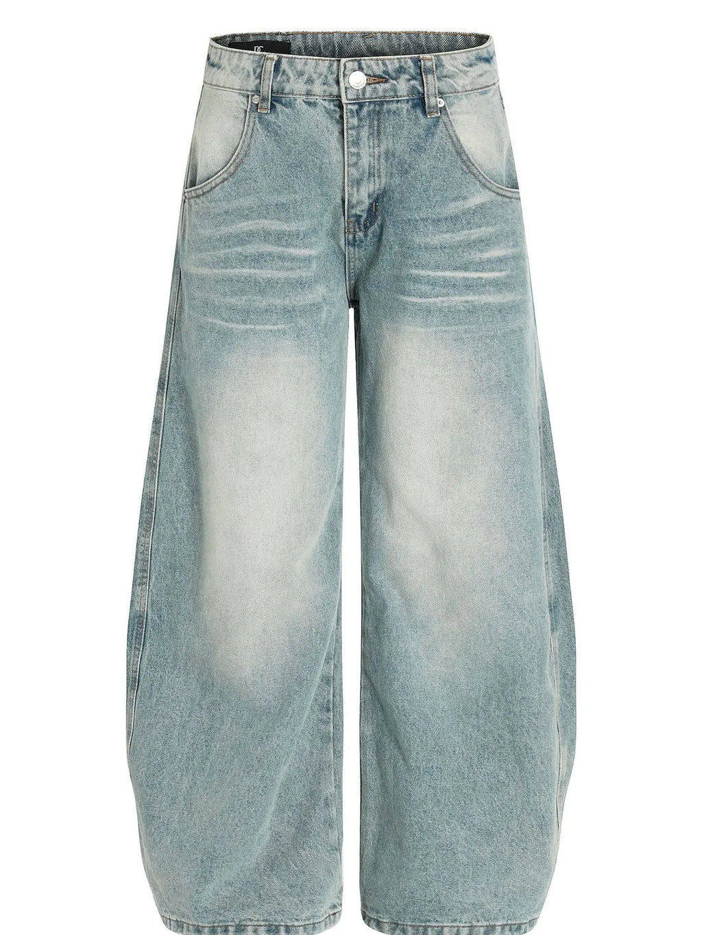 Men's Washed Wide Leg Baggy Jeans