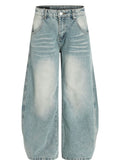 Men's Washed Wide Leg Baggy Jeans