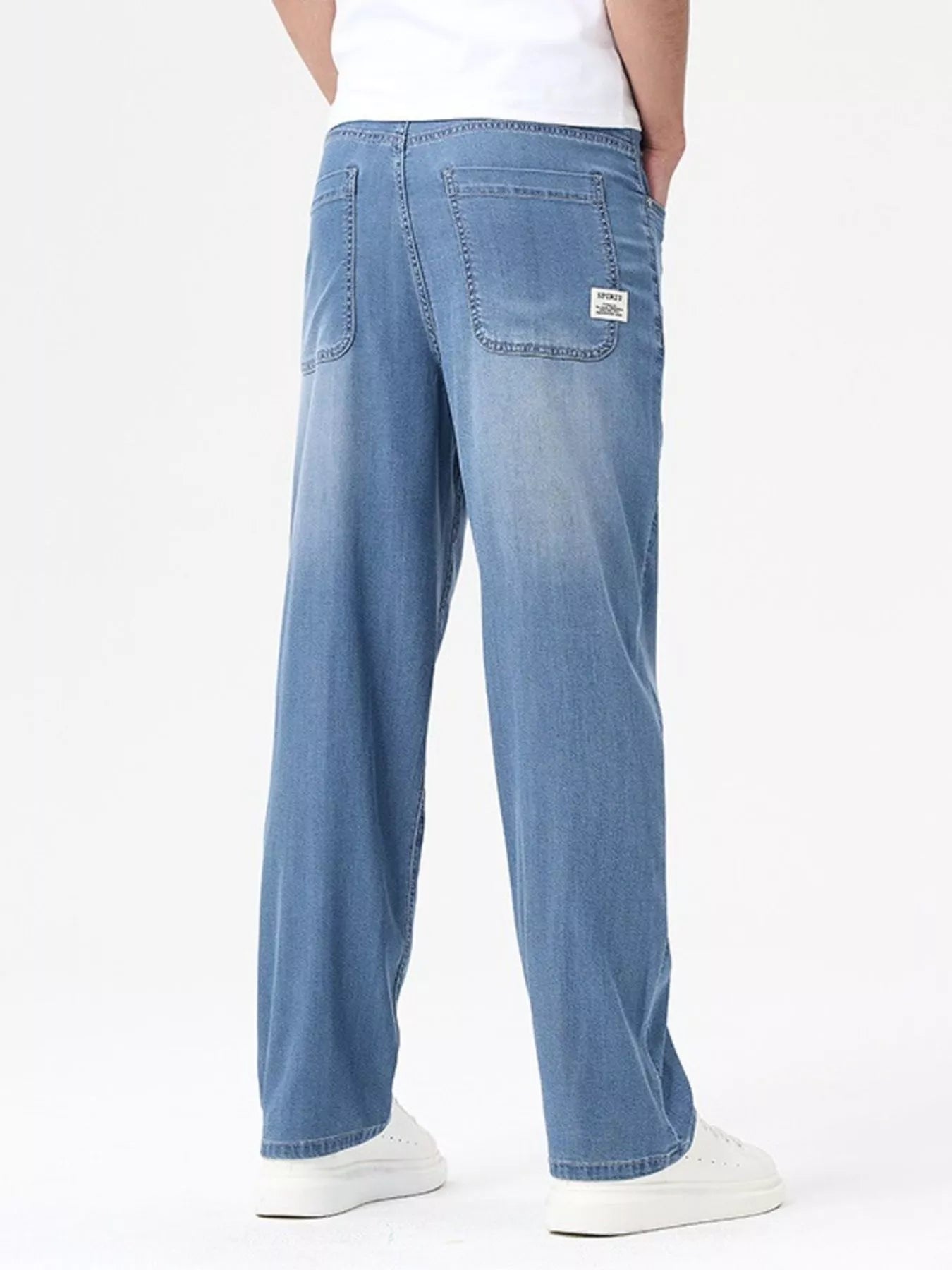 Men's Wash Wide Leg Jeans