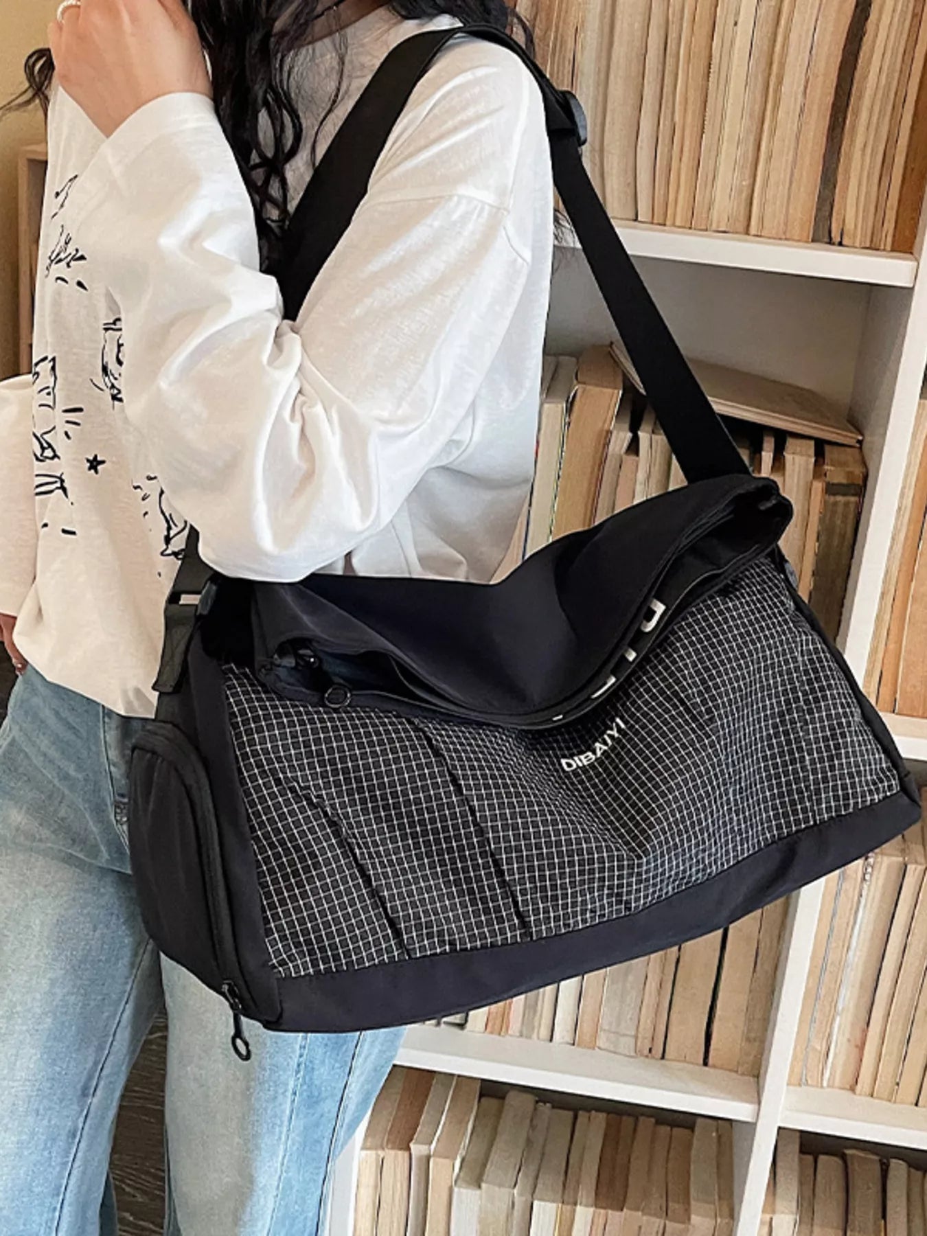 Plaid Lightweight Travel Bag