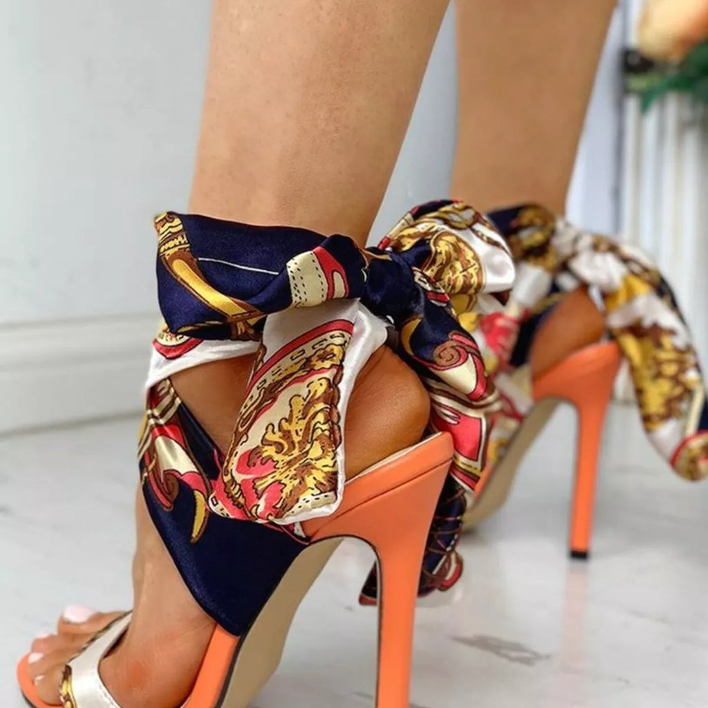Open Toe Stiletto Sandals