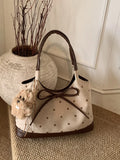 Polka Dot Bow Shoulder Bag