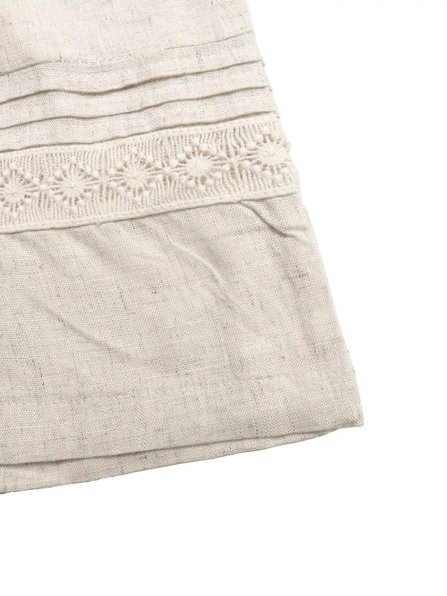 Casual Drawstring Wide Leg Pants
