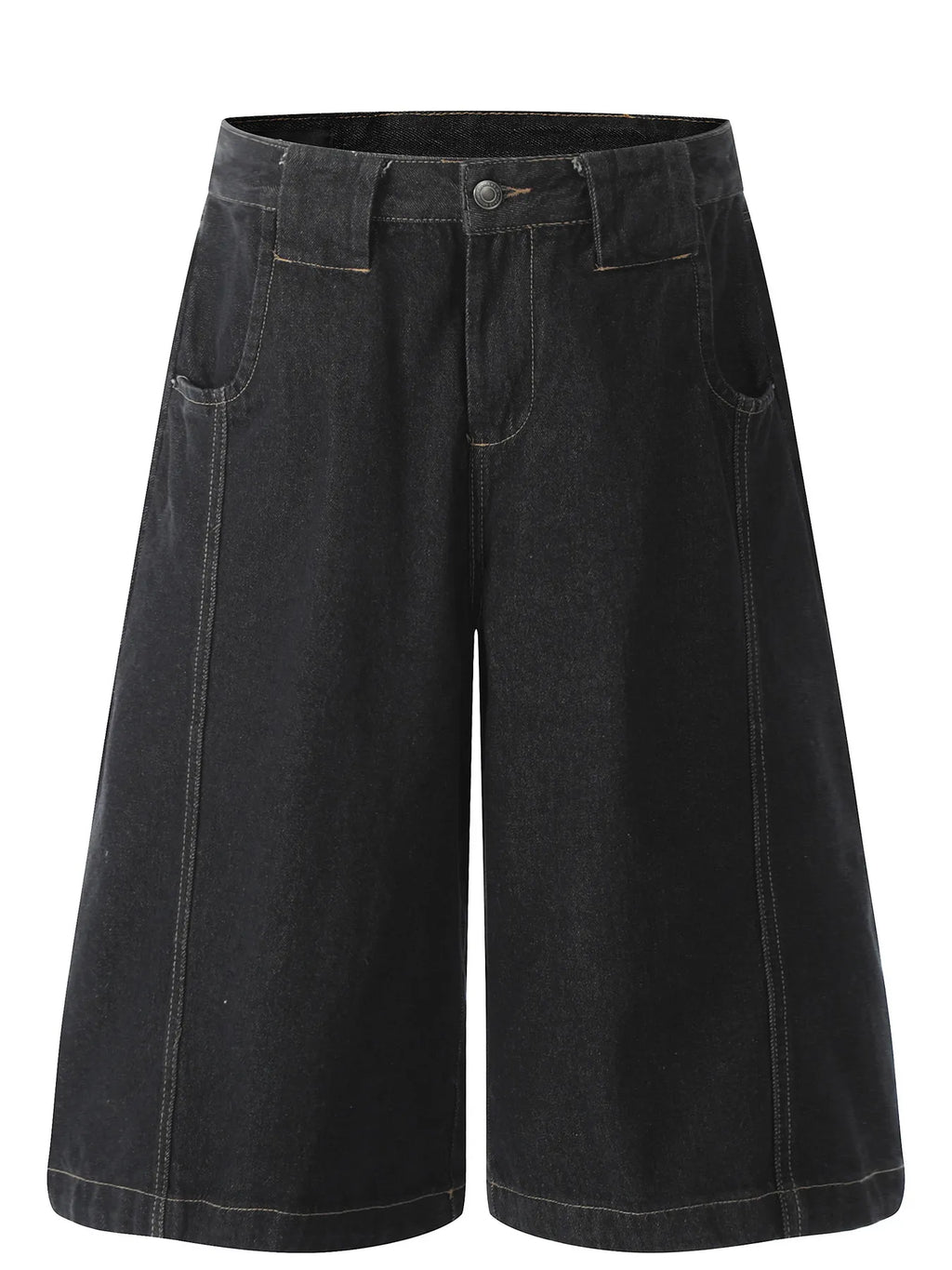 Men's Wide Leg Denim Shorts
