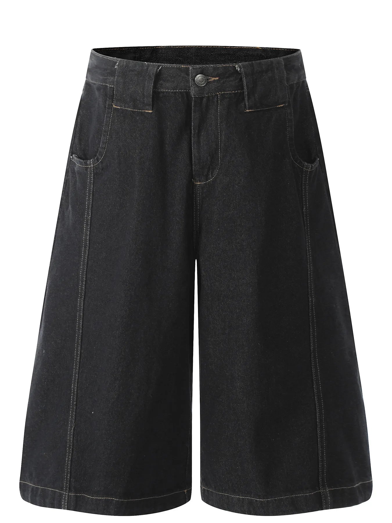 Men's Wide Leg Denim Shorts