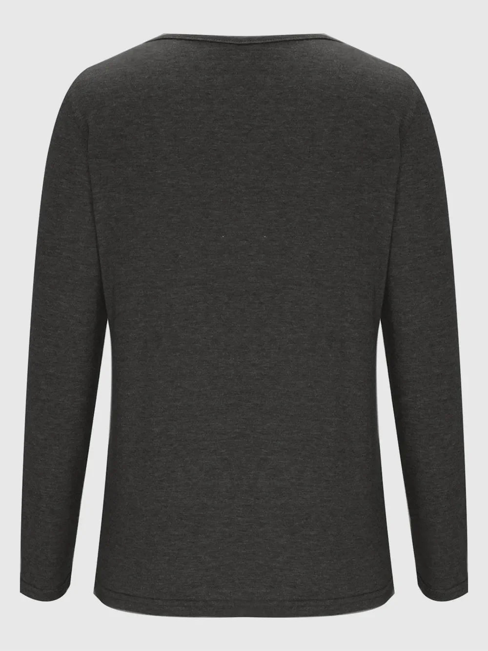 Crisscross V-Neck Long Sleeve T-Shirt