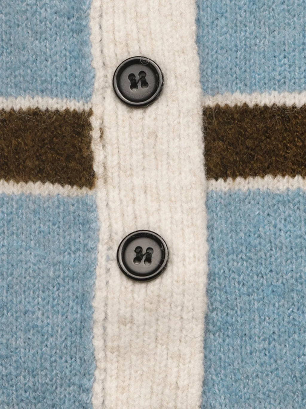 Striped Polo Collar Sweater