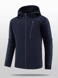 Men's Plus Size Lightweight Hooded Zip Up Jacket