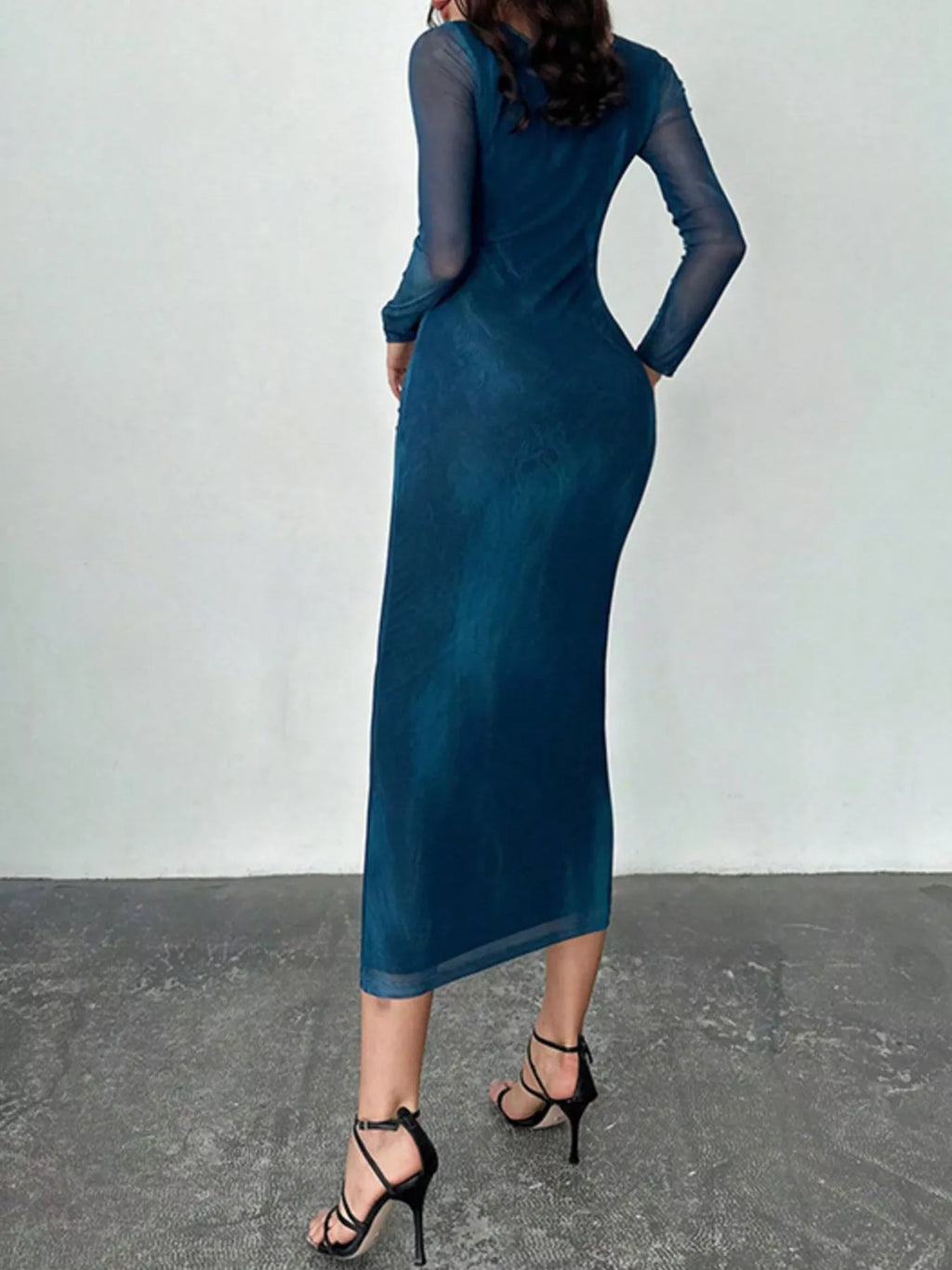 Tie-Dye Bodycon Maxi Dress