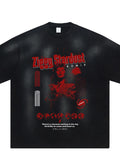 Men's Graphic Round Neck Short Sleeve T-Shirt