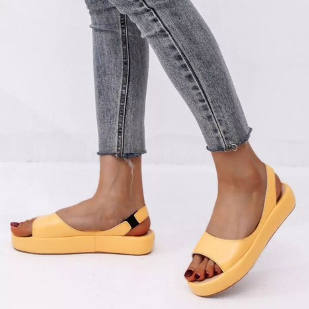 Peep Toe Platform Sandals