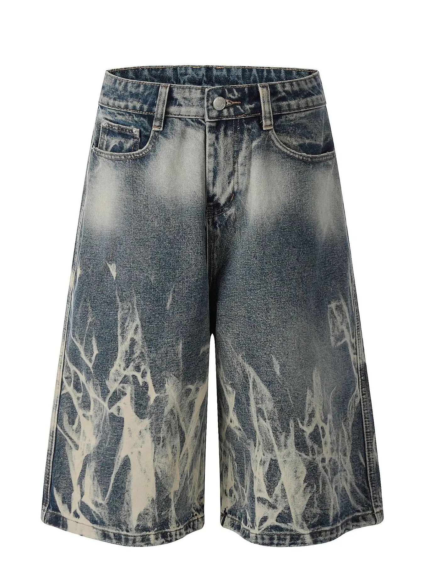 Men's Acid Wash Denim Shorts