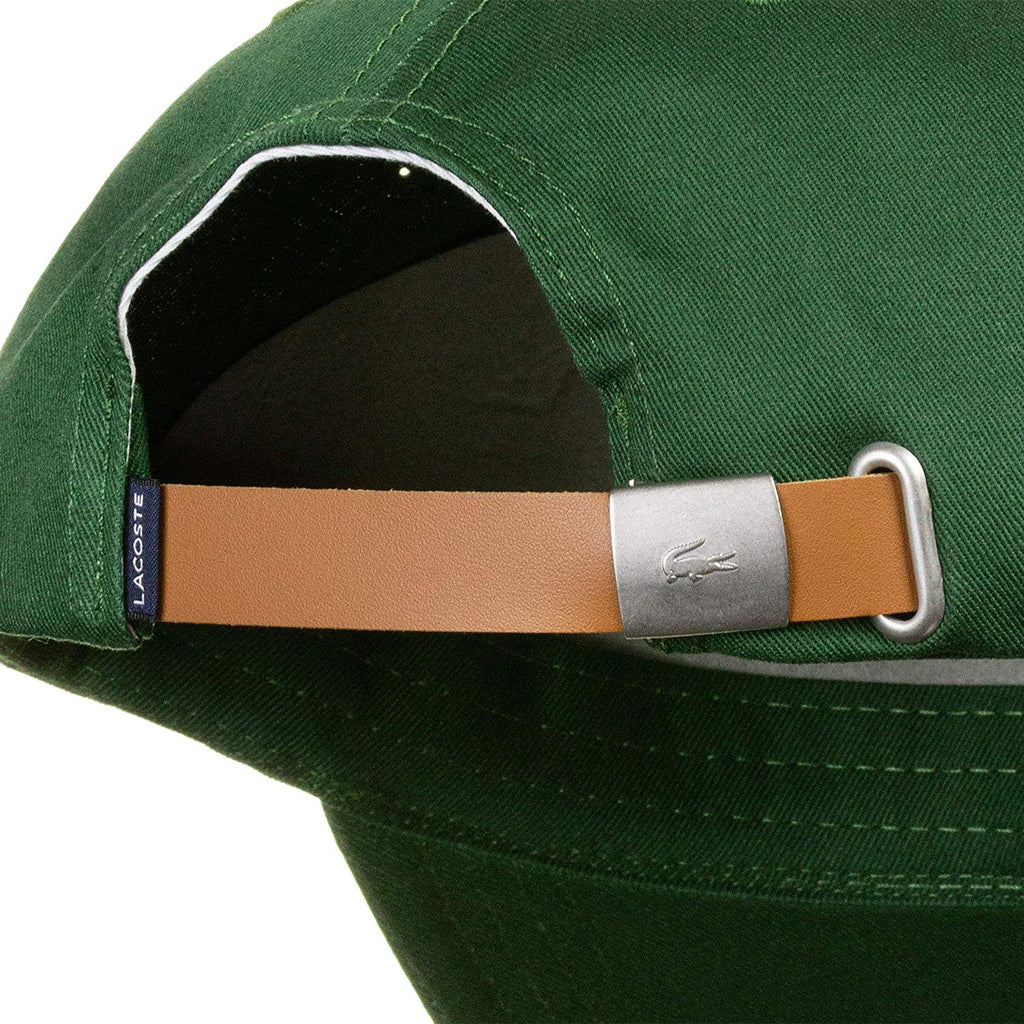 Lacoste Men's Classic Large Croc Logo Cap with Leather Strap