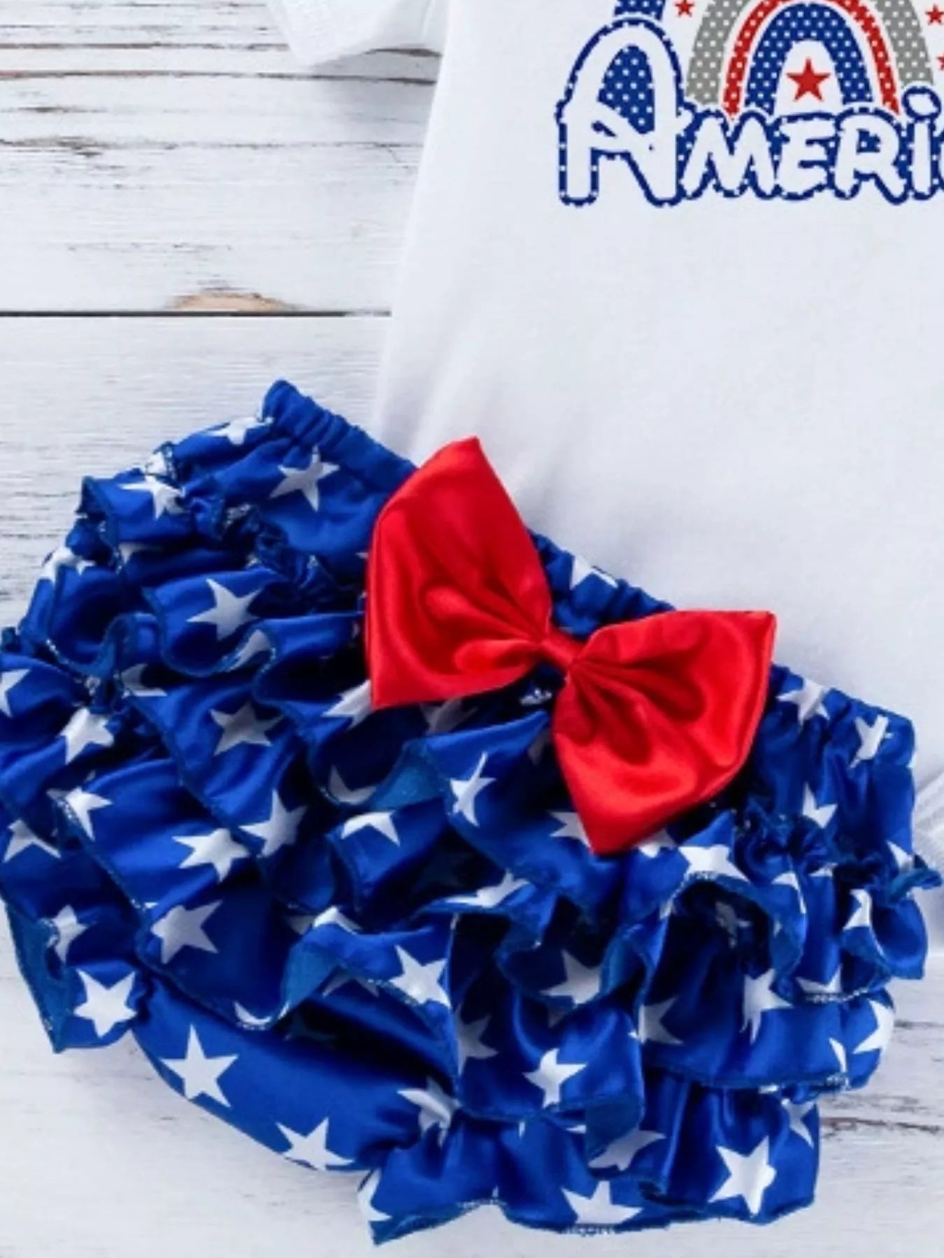 Children's Little Miss America Patriotic Outfit Set