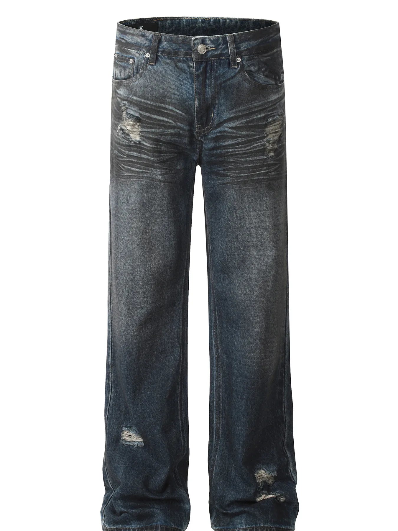 Men's Distressed Loose Fit Vintage Jeans