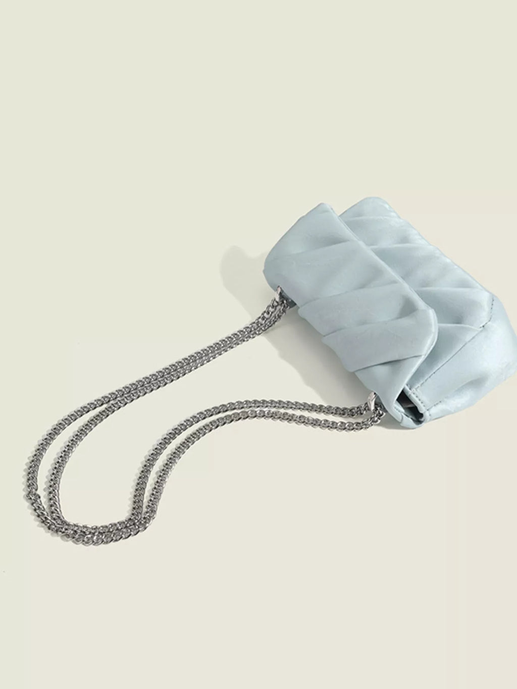 Ruched Flap Crossbody Bag