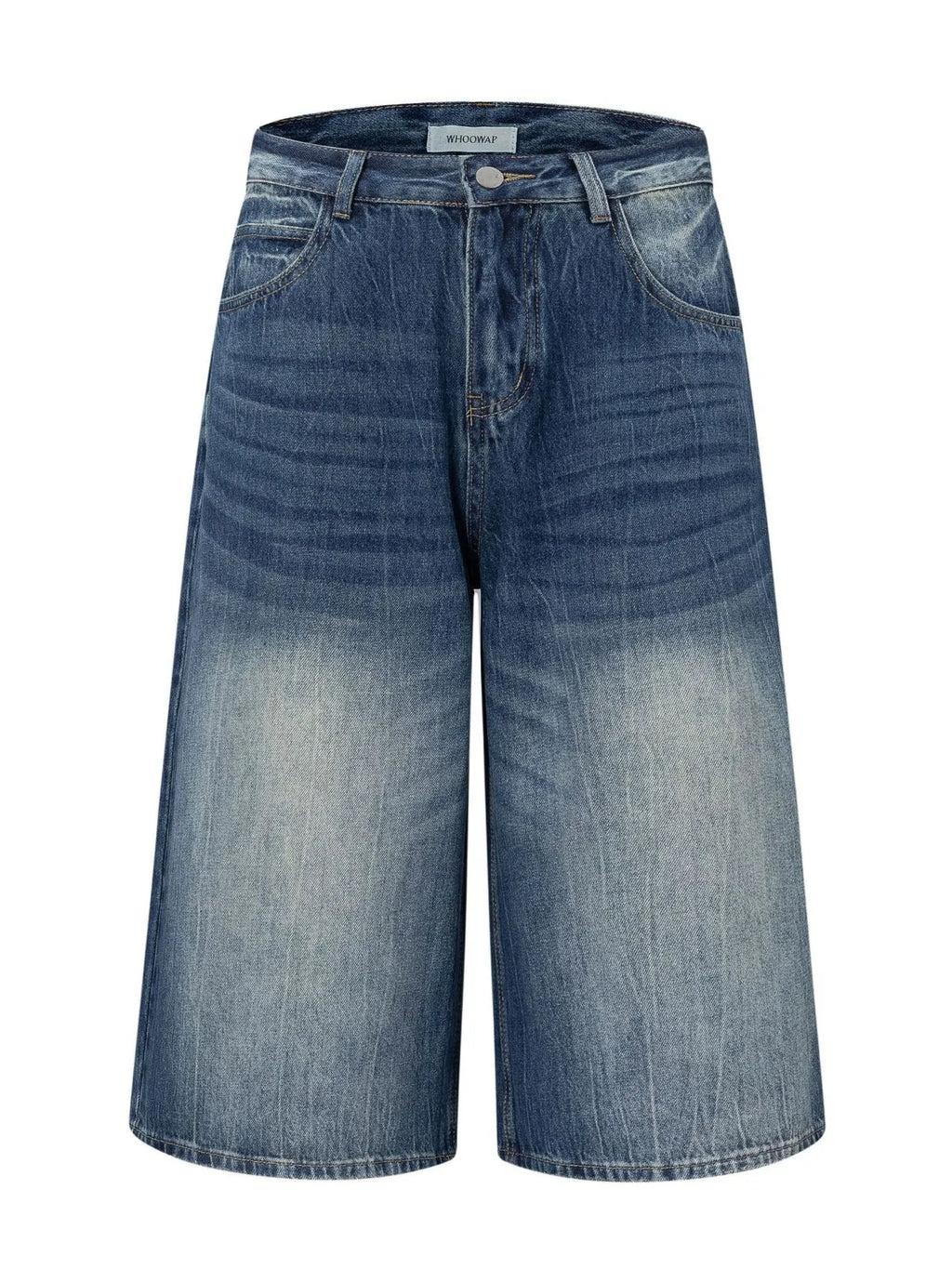 Men's Washed Denim Bermuda Shorts
