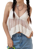 V-Neck Peplum Cami Top