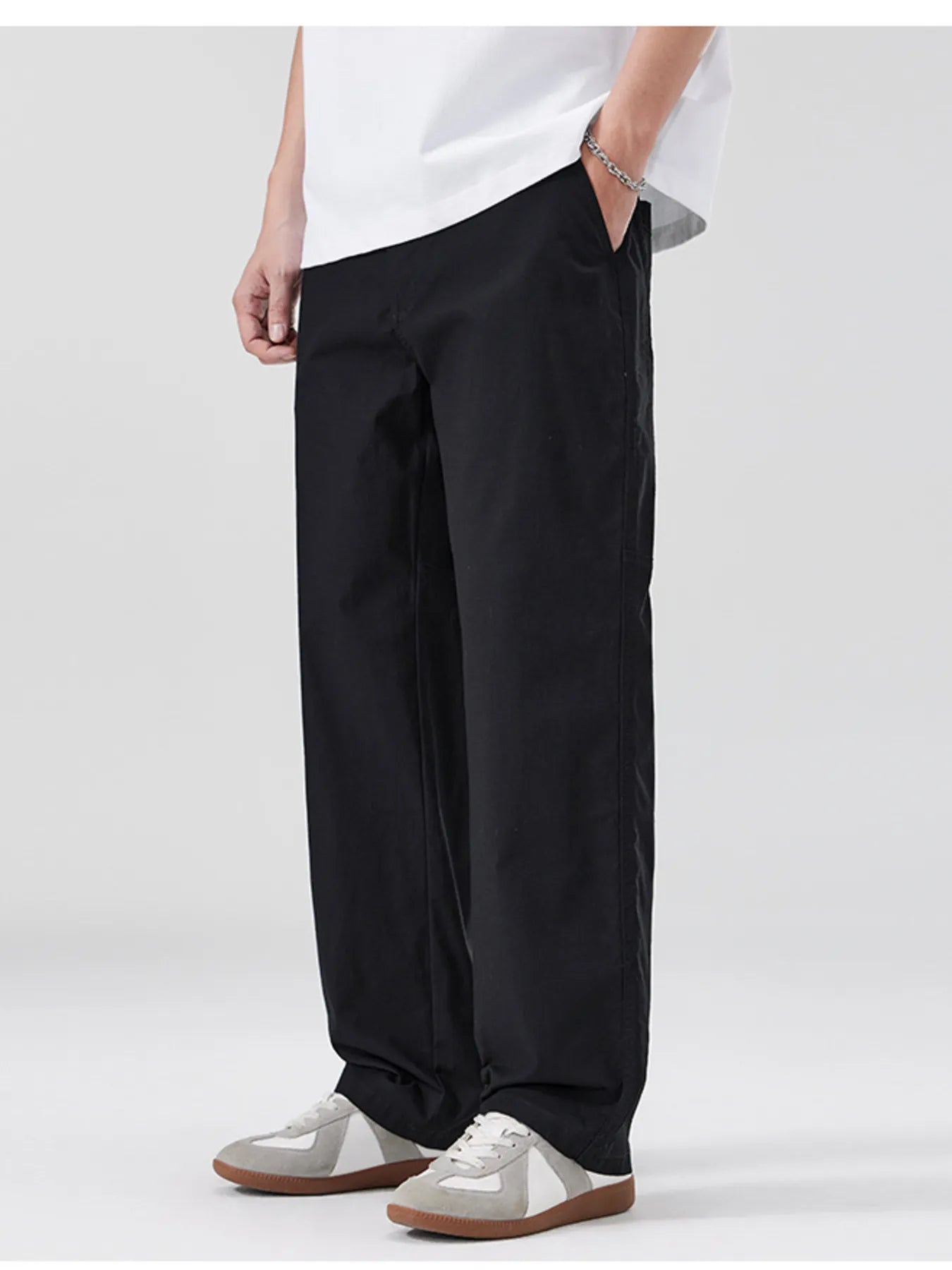 Men's Full Size Wide Leg Pants Plus Size